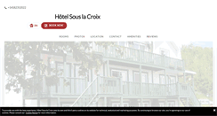 Desktop Screenshot of hotelsouslacroix.com