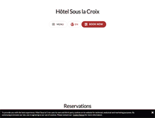 Tablet Screenshot of hotelsouslacroix.com